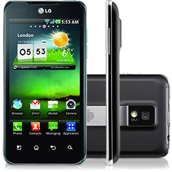 Celular LG P990 Desbloqueado Claro, Marrom - Android 2.2 Froyo, Processador 1 Ghz, Câmera 8.1MP, 3G, Wi-Fi, Memória Interna 8GB e Cartão de 4GB