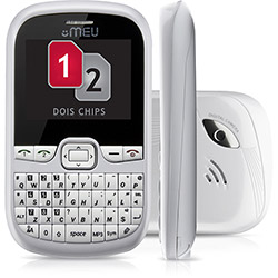 Celular Meu SN45 Desbloqueado Branco Dual Chip - Qwerty , Câmera 1.3 MP - GSM