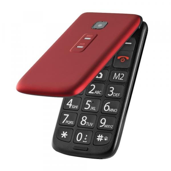 Celular Multilaser FLIP Vita Dual CHIP MP3 Vermelho P9021