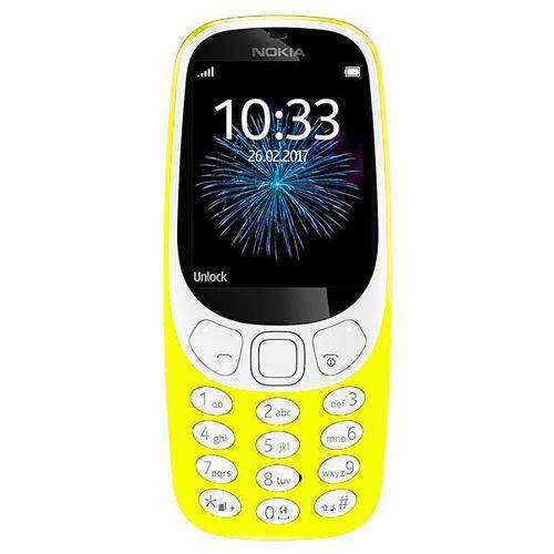 Tudo sobre 'Celular Nokia 3310 3g Ta-1036 128mb Tela de 2.4 Qvga 2mp - Amarelo'