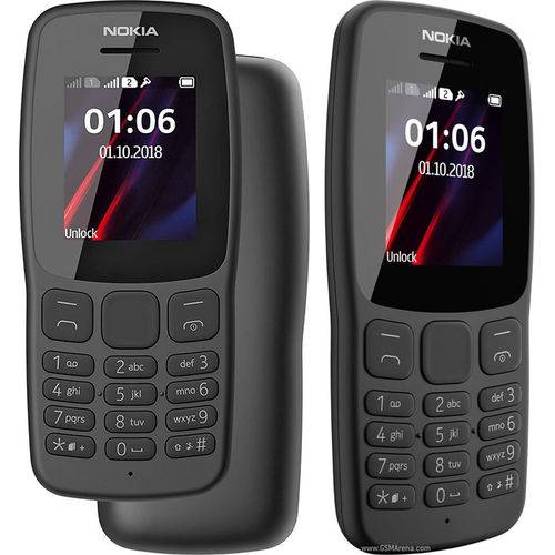 Tudo sobre 'Celular Nokia 106 Dual Sim Tela de 1.8 '' Radio Fm'