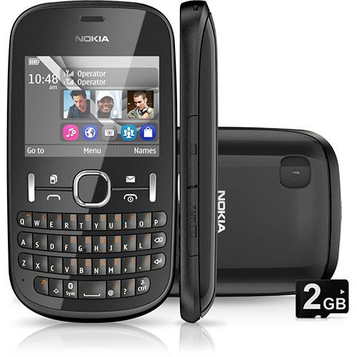 Tudo sobre 'Celular Nokia Asha 200 Desbloqueado Oi, Grafite, Dual Chip, Câmera de 2.0MP, Teclado Qwerty, Memória Interna 10MB e Cartão 2GB'