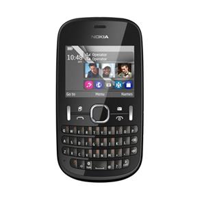 Celular Nokia Asha 200 Grafite, Dual Chip, QWERTY, Câmera 2MP, Rádio FM, MP3, Bluetooth, Fone de Ouvido e Cartão 2GB