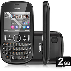 Tudo sobre 'Celular Nokia Asha 201 Desbloqueado Oi, Grafite, Câmera de 2.0MP, MP3 Player, Rádio FM, Bluetooth e Cartão de Memória 2GB'