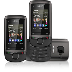 Celular Nokia C2-05 Desbloqueado Claro Grafite Câmera VGA 2G Memória Interna 10MB