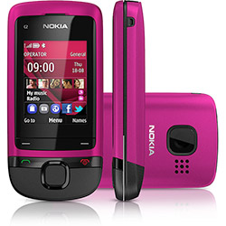 Tudo sobre 'Celular Nokia C2-05 Desbloqueado Claro, Rosa, Câmera VGA e Memória Interna 10MB'