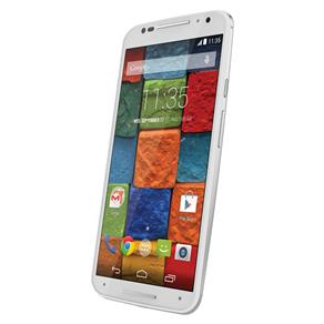 Celular Novo Moto X™ Branco/Bambu 32GB, com Tela de 5.2'', Android 4.4, Wi-Fi, 3G/4G, Câmera 13MP e Processador Quad-Core de 2,5 GHz