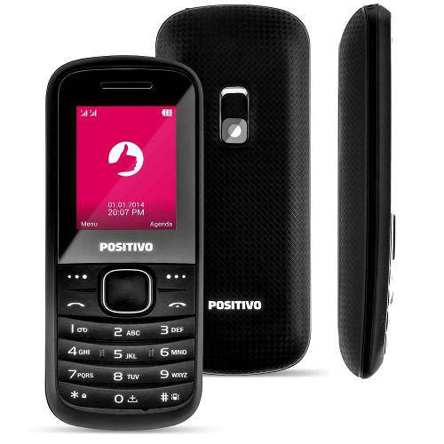 Celular P20 Preto, Dual Chip, Tela 1.8", Câmera, Fm, Mp3/Mp4 - Bluetooth