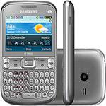 Celular Samsung Ch@t 333 Trios S3333, Desbloqueado, Prata, Trial Chip, Câmera 2MP, Teclado Querty, MP3 Player, Rádio FM e Bluetooth
