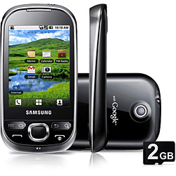 Celular Samsung Galaxy 5 Preto Desbloqueado Tim Sistema Operacional Android 2.1 3G Wi-Fi Câmera 2MP Cartão de 2GB
