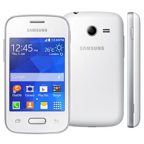 Tudo sobre 'Celular Samsung Galaxy Pocket 2 Single SM-G110B Branco com Tela 3.3", Android 4.4, Wi-Fi, 3G, GPS, Câmera 2MP, FM, MP3 e Bluetooth'