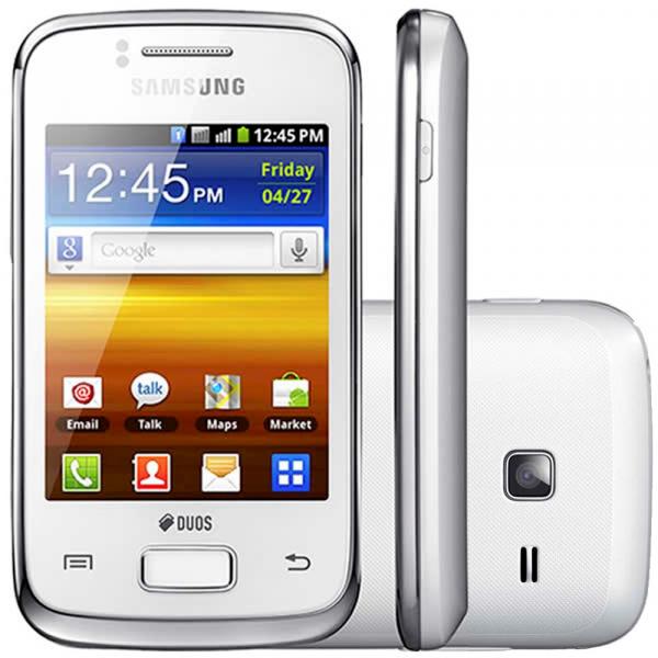 Celular Samsung Galaxy Y Duos S6102 Dual Chip Android 2.3 3G Câmera 3.2MP