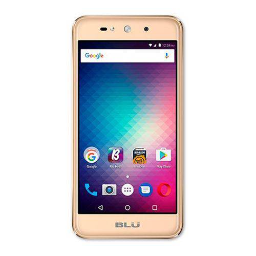 Celular Smartphone Blu Grand X G090EQ Dual Sim 8GB Tela HD 5.0" 5MP/5MP os 6.0 - Dourado
