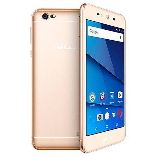 Tudo sobre 'Celular Smartphone Blu Grand Xl G150Q 8GB Tela HD 5.5" 8MP/5MP os 7.0 - Dourado'