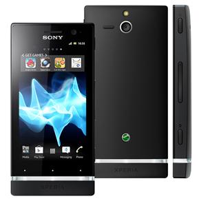 Celular Sony Xperia U Preto/Rosa com Tela de 3,5", Câmera 5MP, Processador Dual Core, Android 2.3, 3G, Wi-Fi, AGPS, Touch e Bluetooth