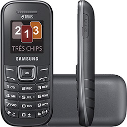 Celular Tri Chip Samsung E1203 - Rádio FM