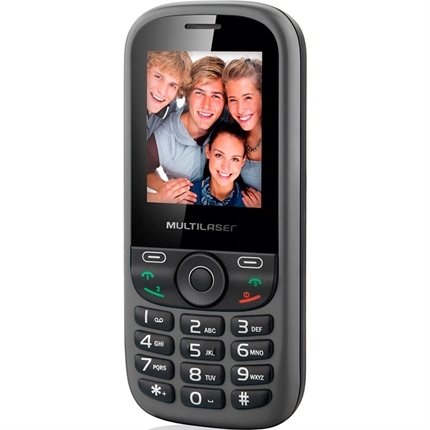 Celular Up 3 Chip Quad Mp3/4 Usb Sd Cinza Multilaser