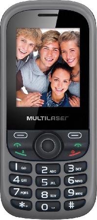 Celular UP 3CHIP Quadriband CAM MP3/4 FM P3274 PRETO/CINZA - Multilaser