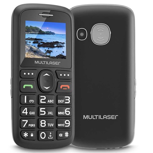 Celular Vita Dual Chip Tela 1,8' Usb e Bluetooth Preto Multilaser - P9048 P9048