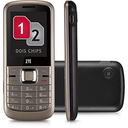 Celular ZTE R228 Desbloqueado, Champagne, GSM Dual Chip - Câmera 1,3 MP, MP3 Player, Rádio FM