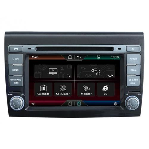 Tudo sobre 'Central Multimídia Fiat Bravo- Voolt - Tela de 7 Dvd Cd Tv Dig Gps Bluetooth Camera de Ré'