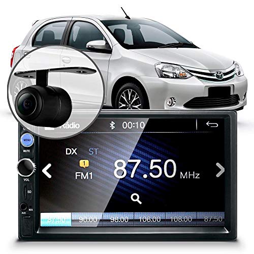 Central Multimídia Mp5 Etios Câmera Bt Espelhamento Android