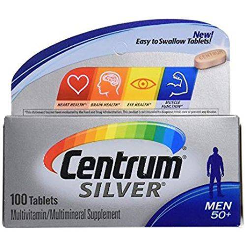 Centrum Silver Homem 50+ 100 Cápsulas - para Homens com 50 Anos ou Mais - Importado