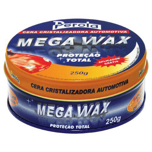 Cera Cristalizadora Mega Wax em Pasta Perola 250 G