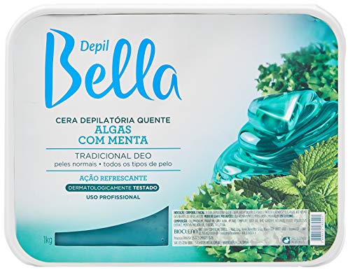 Cera Depilátoria Algas com Menta, Depil Bella, 1 Kg