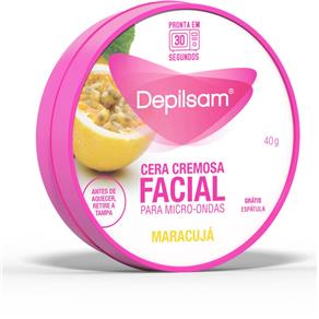 Cera Depilatória Cremosa Facial Microondas Maracujá - 40g