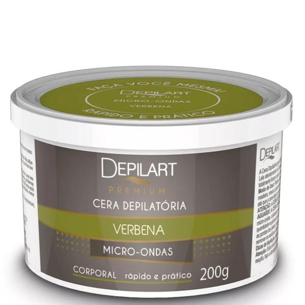 Cera Depilatória Microondas Premium Verbena - 200g - Depilart