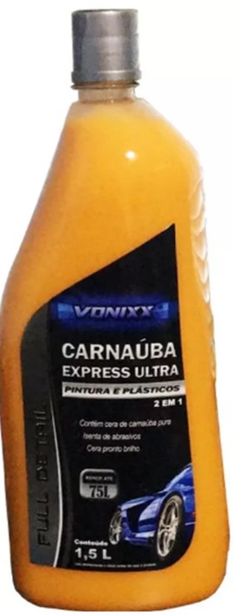 Cera Express 2 em 1 para Pintura e Plasticos 1,5Litros Vonixx