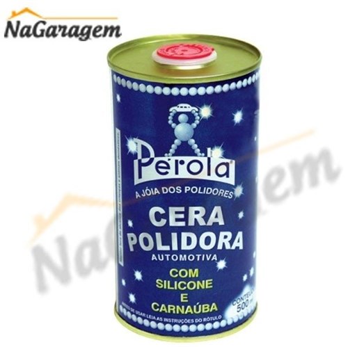 -> Cera Polidora (Silicone + Carnaúba) 500Ml Pérola