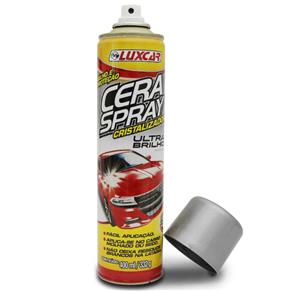 Cera Spray Cristalizadora Ultra Brilho Luxcar 400 Ml com Carnaúba Automotivo