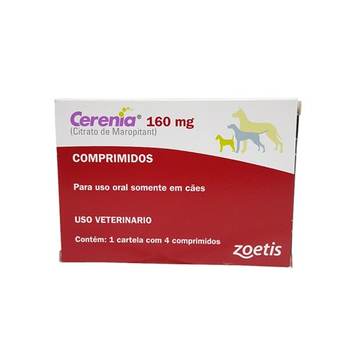 Cerenia 160mg Zoetis Cães 4 Comprimidos