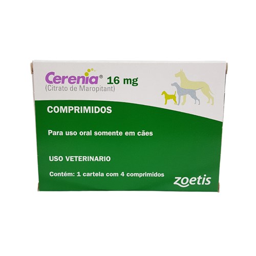 Cerenia 16mg Zoetis Cães 4 Comprimidos