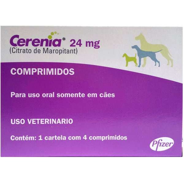Cerenia 24MG - 4/Comprimidos - Zoetis