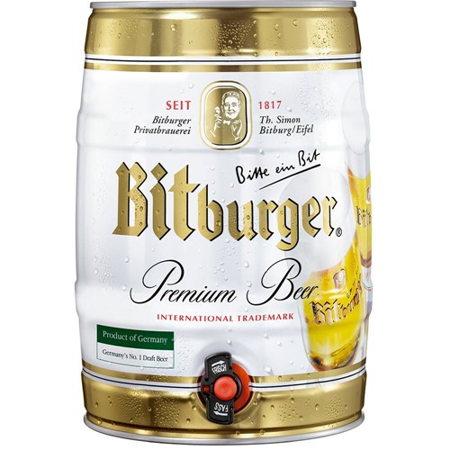 Tudo sobre 'Cerveja Alemã Pilsen Bitburger Lata - 5000ml'