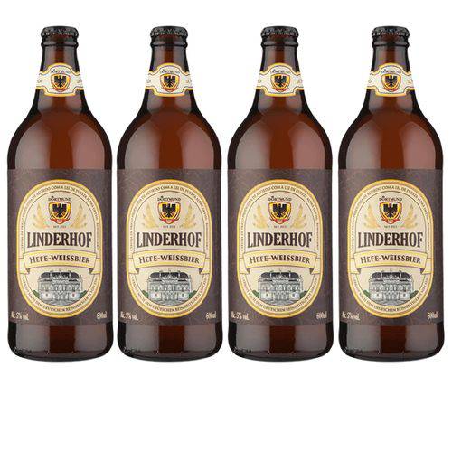Cerveja Artesanal Dortmund Weiss Linderhof 600ml 4 Unidades