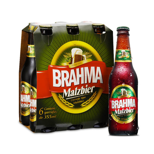 Cerveja Brahma Malzbier 355ml Caixa com 6 Unidades - Brahma