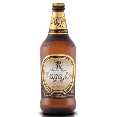 Cerveja Brasileira Therezópolis Premium Gold Pilsen Garrafa 600 Ml