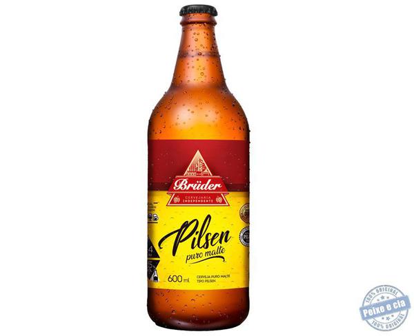 Cerveja Bruder Pilsen Puro Malte 600ml