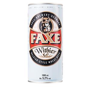 Cerveja Faxe Witbier Lata