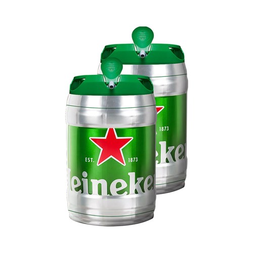 Cerveja Heineken Barril 5 Litros - 2 Unidades