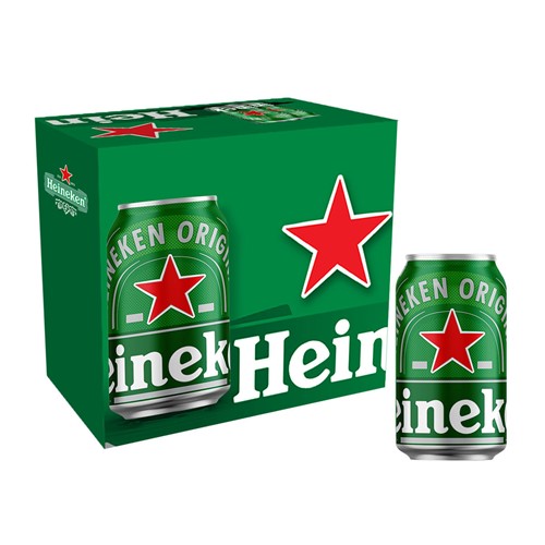 Cerveja Heineken Lager Lata 350ml com 12 Unidades