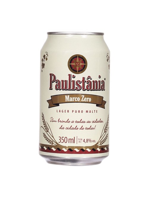 Cerveja Paulistânia Puro Malte 350ml