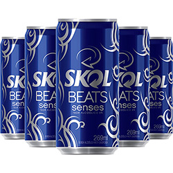 Cerveja Skol Beats Senses 269ml Caixa com 8 Unidades