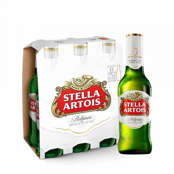 Cerveja Stella Artois 275ml Caixa com 6 Unidades - Stella Artois