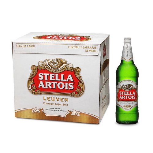 Cerveja Stella Artois 990 Ml Caixa com 12 Unidades - Stella Artois