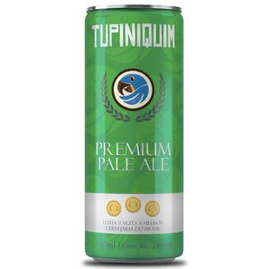 Cerveja Tupiniquim Premium Pale Ale Lata 350ml + 17 KM